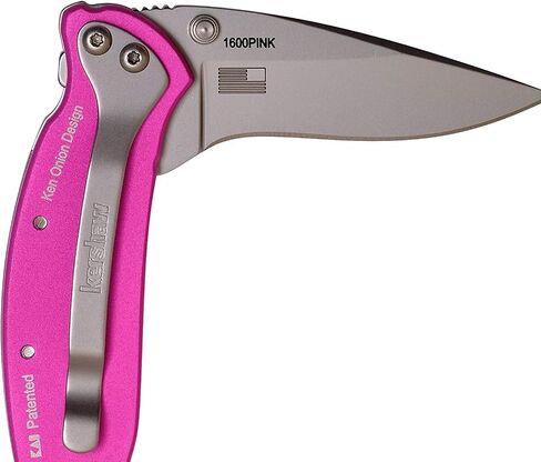 Kershaw Chive Pocket Knife, Pink, 1.9 Inch Drop Point Blade in Saudi Arabia