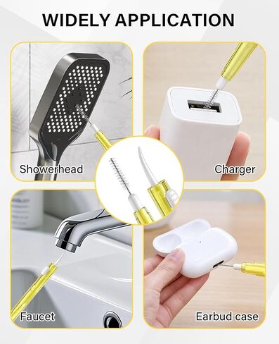 35PCS Charging Port Cleaner Kit for iPhone, USB C Port Cleaning Tool for Cell, Dual Sided Anti Clogging Nylon Brushes & Hook Cleaner in Saudi Arabia