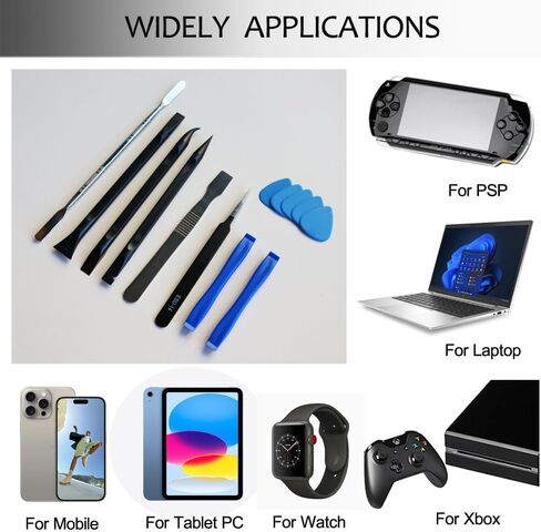 Ewparts Spudger Tool Kit Plastic Pry Tool for Electronics Repair | Metal Spudger Plastic Spudger Tweezers Opening Tool iphone Repair Tool Kit for Phone,iPad,Computer,Macbook,Laptop Repair Kit in Saudi Arabia