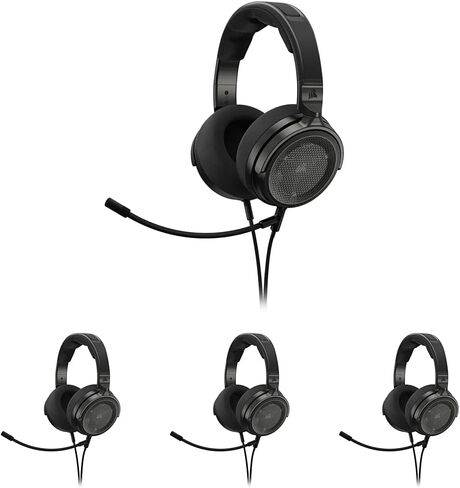 Corsair Virtuoso PRO Wired Open Back Gaming Headset - Detachable Uni-Directional Microphone - 50mm Graphene Drivers - 20Hz-40 kHz Frequency Response - Carbon in Kuwait