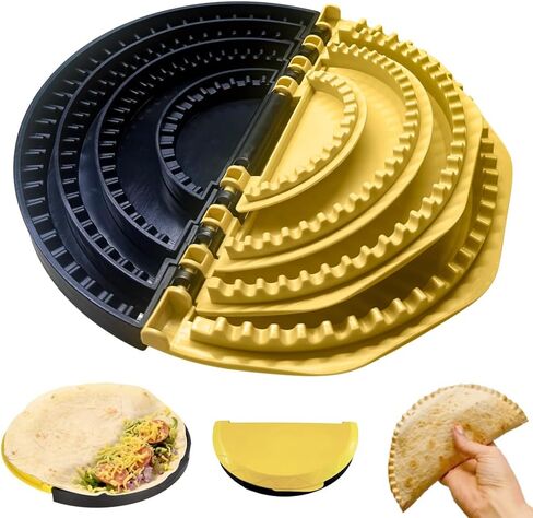 4-in-1 Tortilla Sealer Crimper & Press，Quesadilla Maker for 4in"+6in"+8in"+9.7in" Wraps,Make Tortillas, Dumplings & More with Easy-Clean Food-Grade Tool in Saudi Arabia