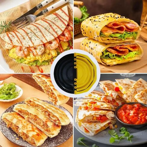 4-in-1 Tortilla Sealer Crimper & Press，Quesadilla Maker for 4in"+6in"+8in"+9.7in" Wraps,Make Tortillas, Dumplings & More with Easy-Clean Food-Grade Tool in Saudi Arabia
