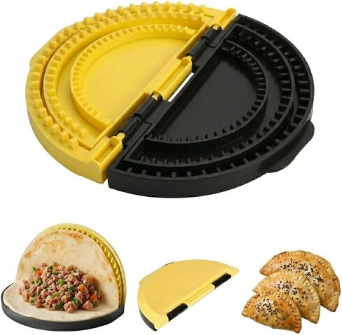 3-in-1 Tortilla Crimper & Press, Quesadilla Maker, Tortilla Sealer, Empanada Press, Detachable Shark Tooth Design, BPA-Free, Makes Sealed Quesadillas, Tacos, Burritos, Dumplings (6/8/10 inch) in Saudi Arabia