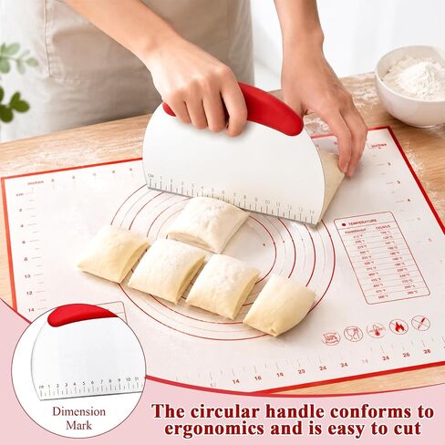 8PCS Silicone Tortilla Press Liners, Tortilla Liners for Kitchen Baking | Food-grade silicone, multiple scalemodes, with 1 slicer, reusable, compatible with a variety of kitchen appliances in Saudi Arabia