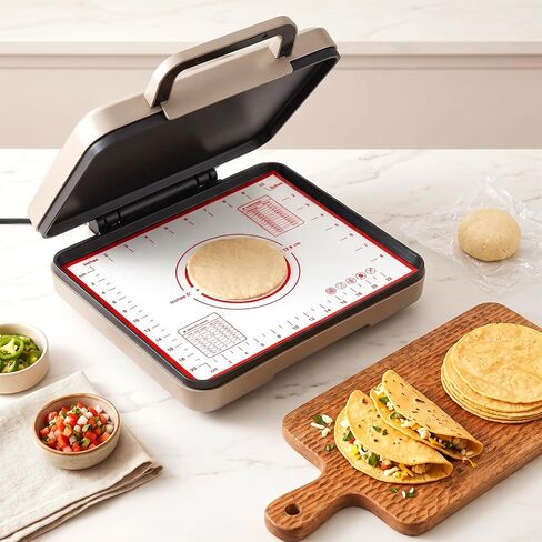 8PCS Silicone Tortilla Press Liners, Tortilla Liners for Kitchen Baking | Food-grade silicone, multiple scalemodes, with 1 slicer, reusable, compatible with a variety of kitchen appliances in Saudi Arabia