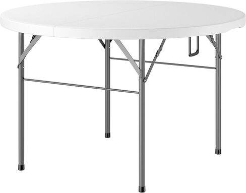 30" W x 72" L x 29" H Plastic Bi-Folding Utility Heavy Duty Table | 5 Pack | Indoor Outdoor Dining Kitchen Wedding Market Events Camping BBQ in Kuwait