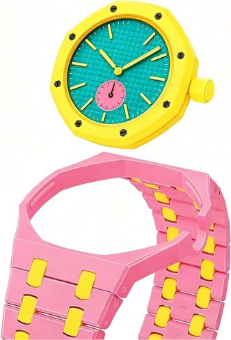 حافظة ساعة من السيراميك بالكامل وحزام بديل متوافق مع سلسلة AP x Swatch Royal Pop، حزام معصم قابل للتحويل لتوجيه التاج عند الساعة 3، حزام بديل مقاوم للماء in Kuwait