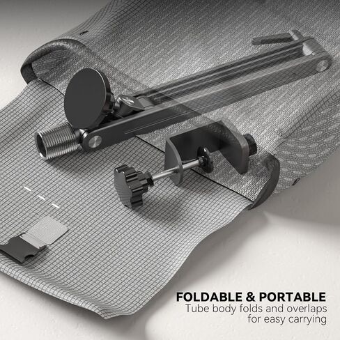 Magnetic Portable Monitor 75mm VESA Mount Arm Screen Holder Stand Clamp | Magnetic VESA,Solid Aluminum,Hold up to 4.4 lbs,Tool-Free,360° Rotation,8.3"-18.5",Foldable,Portable,Cable Clips in Kuwait