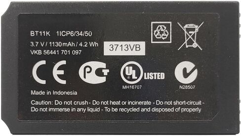 (3 Counts) BT11K 1130mAh 3.7V Ni-MH Battery Replacement for IKUSI BT11K Rechargeable Battery in Kuwait