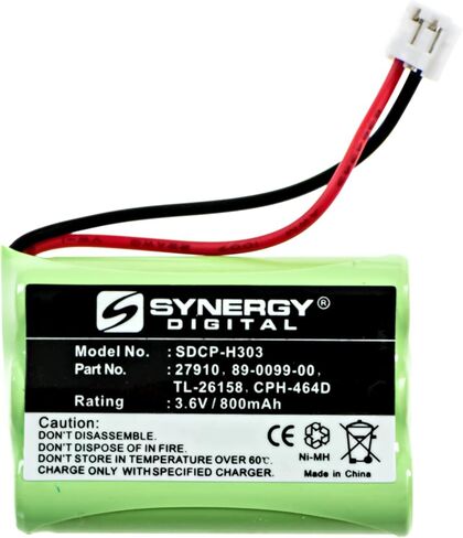 AT&T-Lucent 27910 Cordless Phone Battery Replacement For 3 AAA w/JST - GE TL96158, VTECH 89-1323-00, sio PMP-3900 Series Battery in Saudi Arabia