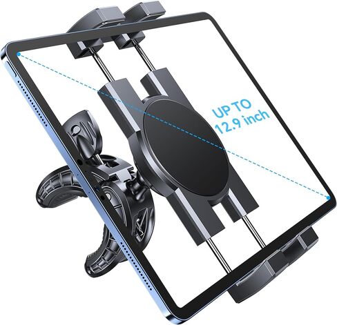 Coolpow Tablet Holder Mount for Spin Bike【360° Adjustable】Tablet Clamp for Treadmill, Indoor Stationary Bike, Stroller, Peloton, Gym Trainer Handlebar Stand for iPad Pro, Galaxy Tabs, Phones, 4.7-13" in Saudi Arabia