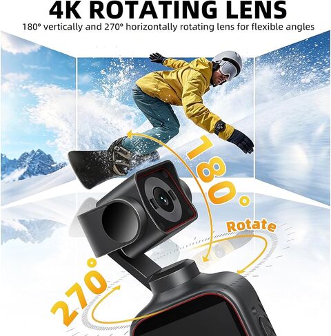 كاميرا فيديو محمولة للجيب بدقة 4K عالية الدقة، وكاميرا عمل تدعم WiFi مع صور بدقة 12 ميجابكسل، وعدسة زاوية واسعة 170 درجة، ورأس دوارة 270 درجة، وكاميرات Pov محمولة للصوت والفيديو مقاس 2 بوصة، وكاميرا جيب (128 جيجابايت) in Kuwait