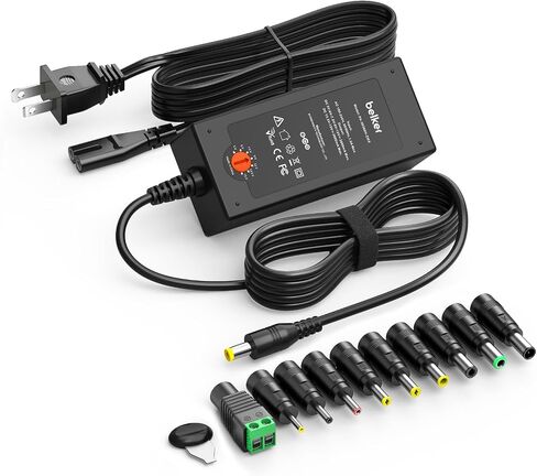 Belker 45W Universal 5V 6V 7.5V 9V 12V 13.5V 15V Power Supply with 10 Tips in Saudi Arabia