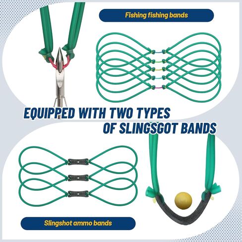 oubert Fishing Slingshot Kit with Reel Bowfishing Slingshot | with Rubber Bands, and Slingshot Darts, Hunting Slingshot, for Bow Fishing, and Target Practice in Saudi Arabia