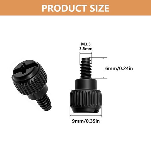 30Pcs 6-32 & M3.5 Thumb Screws for PC Case Cover, HDD, PSU, PCI Slots in Saudi Arabia