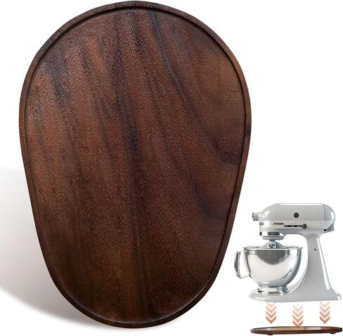 Walnut Wood Mixer Slider Mat for KitchenAid 5-8 Qt Tilt-Head Stand Mixer Easy Glide Kitchen Countertop in Saudi Arabia