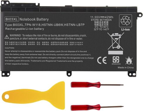 TREE.NB JC04 919700-850 Laptop Battery for HP Spare 919681-221 JC03 Replacement Hp Battery 15-BS289wm 15-BS015DX 15-BS113DX 15-BS115DX 15-BS060WM 15-BS070WM-High Performance [2200mAh/14.8v] in Saudi Arabia