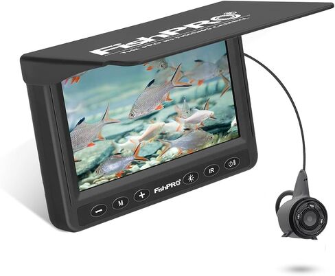 [ترقية FishPRO® 2026] كاميرا الصيد تحت الماء مقاس 4.3 بوصة [ثبتت كفاءتها منذ عام 2017] كاميرا صيد الأسماك على الجليد 1000 TVL مع بكرة مغناطيسية بطول 65 قدمًا، IR، USB-C، 5000 مللي أمبير في الساعة، مكتشف الأسماك المحمول لصيد قوارب الكاياك في بحيرة الجليد in Kuwait