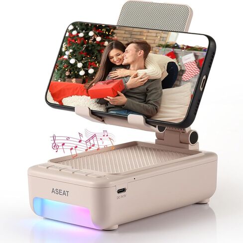 Gifts for Men Him, Cell Phone Stand with Bluetooth Speaker&Led Color Changing Light, Unique Gifts for Women Dad Her Husband, Cool Tech Gadget Wireless Speaker, Birthday Gifts for Men, Ideal Gifts in Saudi Arabia