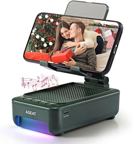 Gifts for Men Him, Cell Phone Stand with Bluetooth Speaker&Led Color Changing Light, Unique Gifts for Women Dad Her Husband, Cool Tech Gadget Wireless Speaker, Birthday Gifts for Men, Ideal Gifts in Kuwait