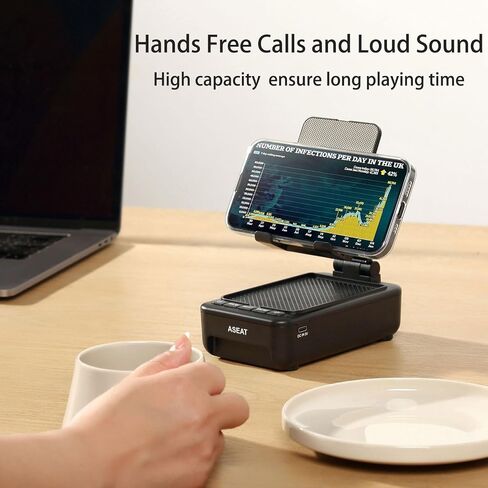 Gifts for Men Him, Cell Phone Stand with Bluetooth Speaker&Led Color Changing Light, Unique Gifts for Women Dad Her Husband, Cool Tech Gadget Wireless Speaker, Birthday Gifts for Men, Ideal Gifts in Kuwait