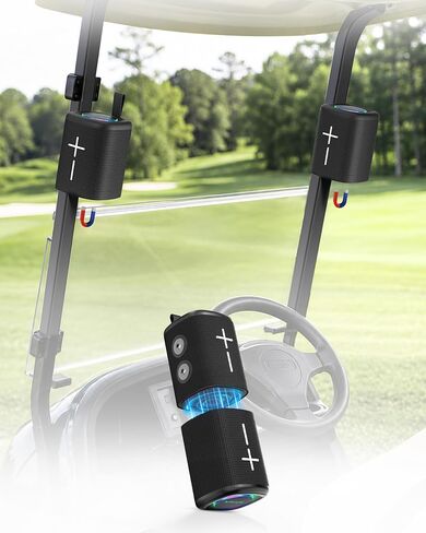BOYISEN 2-in-1 Split Magnetic Golf Cart Speaker, Portable Bluetooth Speaker in Kuwait
