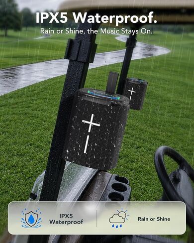 BOYISEN 2-in-1 Split Magnetic Golf Cart Speaker, Portable Bluetooth Speaker in Kuwait