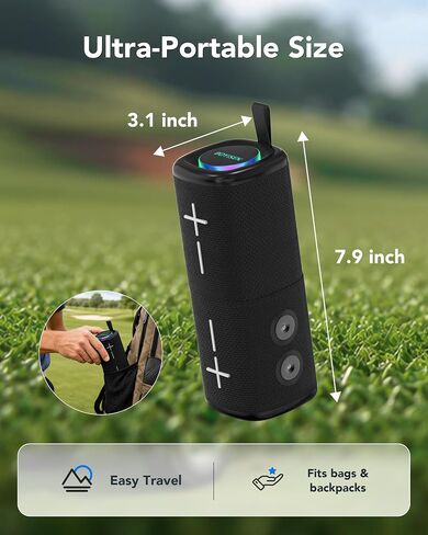 BOYISEN 2-in-1 Split Magnetic Golf Cart Speaker, Portable Bluetooth Speaker in Kuwait