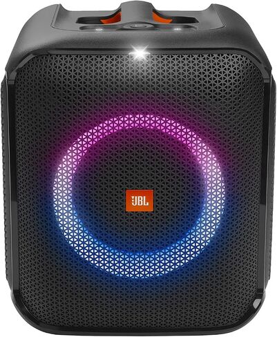 JBL Partybox Encore Essential: صوت 100 واط، عرض ضوئي ديناميكي مدمج، وتصميم مقاوم للرذاذ، أسود in Kuwait