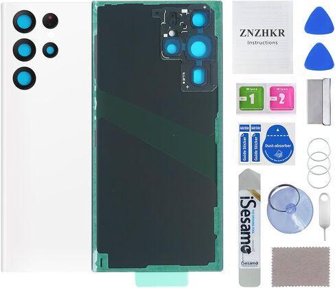 Back glass replacement for Samsung Galaxy S22 ultra(6.8 inch,Phantom Black) in Kuwait