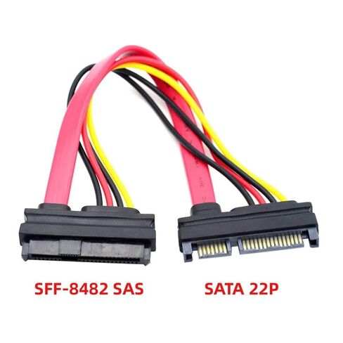 chenyang SAS to SATA Cable,SFF-8482 SAS 29Pin to SATA 22Pin Hard Disk Drive Raid Extension Cable in Saudi Arabia