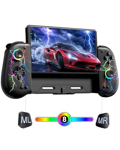 VOYEE Switch Controllers for Switch/OLED, with Hall Effect Joystick Black in Saudi Arabia