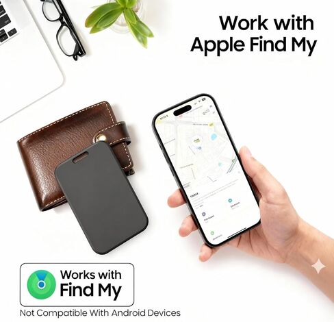 2 Pack Air Tracker Card Works with Apple Find My (iOS Only) [MFi Certified] in Saudi Arabia