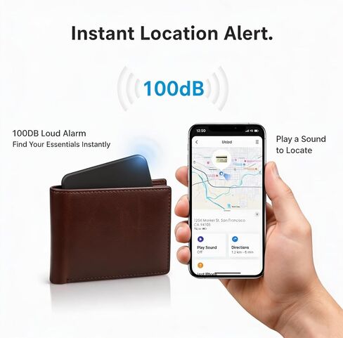 2 Pack Air Tracker Card Works with Apple Find My (iOS Only) [MFi Certified] in Saudi Arabia