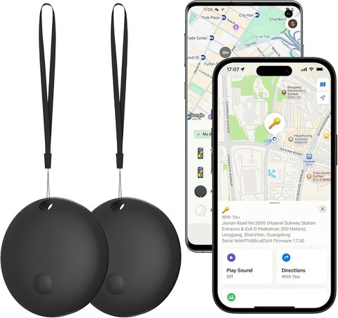 2026 Air Tracker Smart Tags Android & iOS-2 Packs, Dual System Bluetooth Finder/Luggag Tracker Keys Finder/Item Locator, Works with Apple Find My & Google Find Hub for Keys, Wallet, Bags, Suitcases in Saudi Arabia