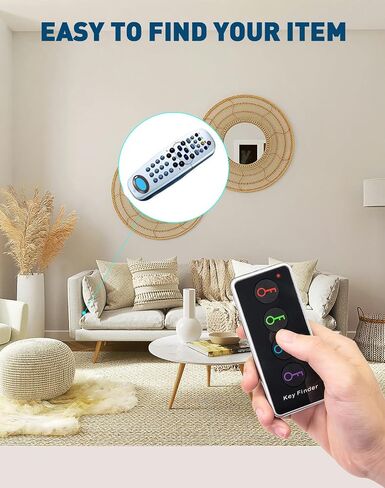 Key Finder,85dB+ Item Locator Tags with 131ft. Working Range,Wireless Key Tracker Remote Finder Locator with Sound for Finding Wallet, Key, Phone, Glasses, Pet Tracker, All Battery Included in Saudi Arabia