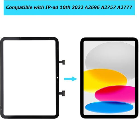 New Touch Screen Digitizer Replacement for IPad 10th 2022 A2696 A2757 A2777 with Specialized Repair Tools Kit.(No LCD Screen)-with OCA Adhesive in Saudi Arabia