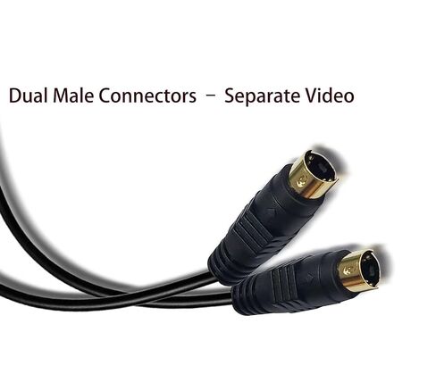 S-Video 4-pin Gold-Plated Male-to-Male Video Cable Compatible with DVD Player Home Theater VCR DVR/PVR (3.3FT) in Saudi Arabia