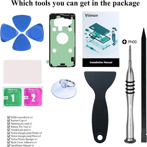 S10e Battery Replacement Kits (New Upgraded) for Samsung Galaxy S10e SM-G970U All Models with Adhesive, Installation Manual and Repair Tool Kits in Saudi Arabia