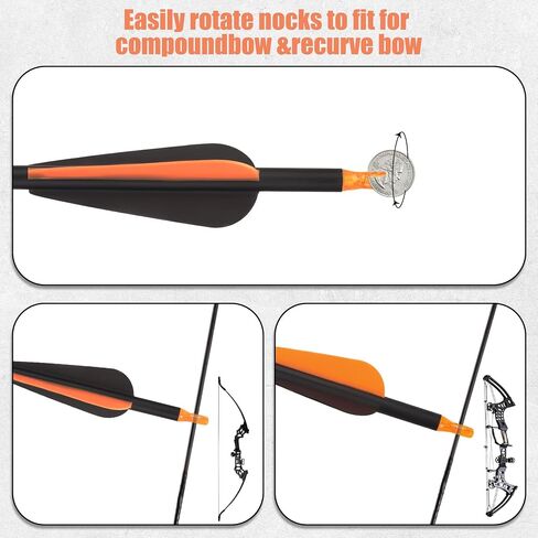 30" Carbon Arrows 6PCS Compound Bow Arrows for Practice Spine 600 in Saudi Arabia