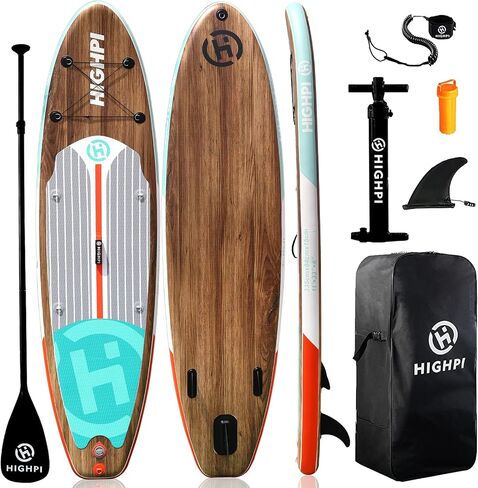 Inflatable Stand Up Paddle Board for Youth and Adults – Wide Sup with Premium Accessories, Blow Up Paddleboard for Surfing, Fishing, Yoga & More in Kuwait
