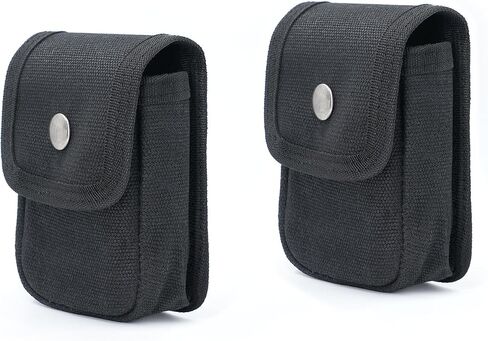 Tintirs 2 Pack EDC Belt Pouches for Men Women, Compact Holster Pouches Waist Bags with Belt Loop for Fishing, Hiking, Camping, Durable Snap Closure, Premium Waxed Canvas in Saudi Arabia