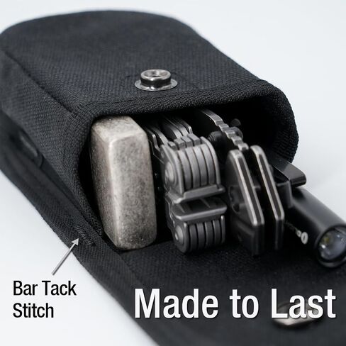 Tintirs 2 Pack EDC Belt Pouches for Men Women, Compact Holster Pouches Waist Bags with Belt Loop for Fishing, Hiking, Camping, Durable Snap Closure, Premium Waxed Canvas in Saudi Arabia