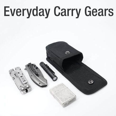 Tintirs 2 Pack EDC Belt Pouches for Men Women, Compact Holster Pouches Waist Bags with Belt Loop for Fishing, Hiking, Camping, Durable Snap Closure, Premium Waxed Canvas in Saudi Arabia