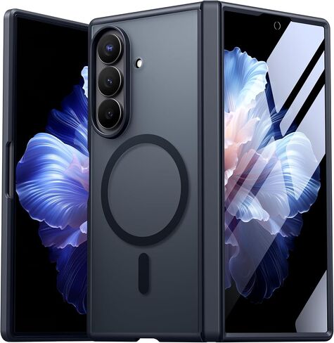 MOBOSI Magnetic for Z Fold 8 Ultra Case with Screen Protector, Matte Black in Saudi Arabia
