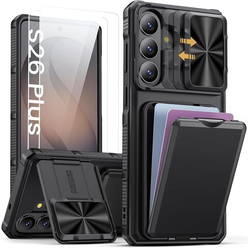 SSLOTSCASE for Samsung Galaxy S26 Ultra Case with Card Holder, Black in Saudi Arabia