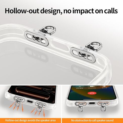 3 PCS Phone Tether Tab Universal Lanyard Clip 360° Rotatable Mini Side Clip Stainless Steel for All Phones Case No Blocking Charging/Calls Metal Finger Holder Ultra-Thin 0.3mm for Wrist or Crossbody Straps in Saudi Arabia