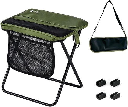 16" Folding Stool 380lbs, Pockets & Strap for Camping Fishing Hiking in Saudi Arabia