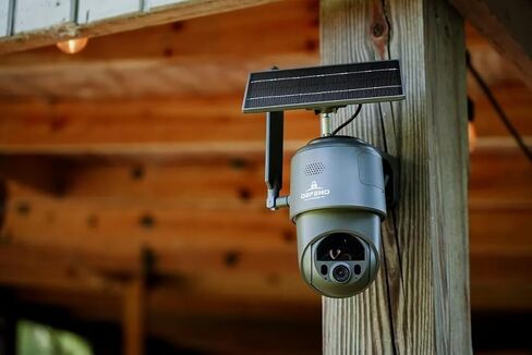 TACTACAM - كاميرا أمان خلوية 360 درجة، صور 4K، فيديو 1080 بكسل، بطارية شمسية + قابلة لإعادة الشحن، مقلاة/إمالة/تكبير 360 درجة، شبكة LTE الخلوية، تنبيهات الحركة، مقاومة للطقس تتضمن التركيب والقماش (2PK) in Kuwait