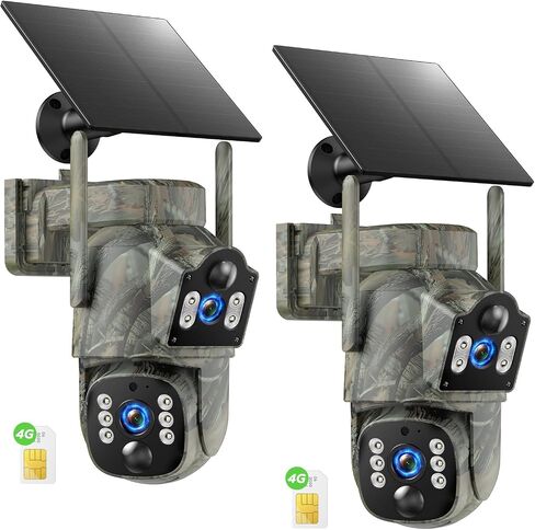 Cellular Trail Camera, 4G LTE Dual Lens Game Camera 360° Live Streaming in Kuwait